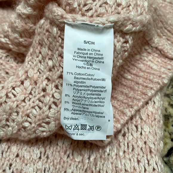 Madewell size small cotton polyester blend sweater size small in light pink - Picture 4 of 4